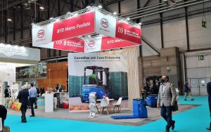 Estande da BYD na Fruit Attraction 2021, em IFEMA, Madri