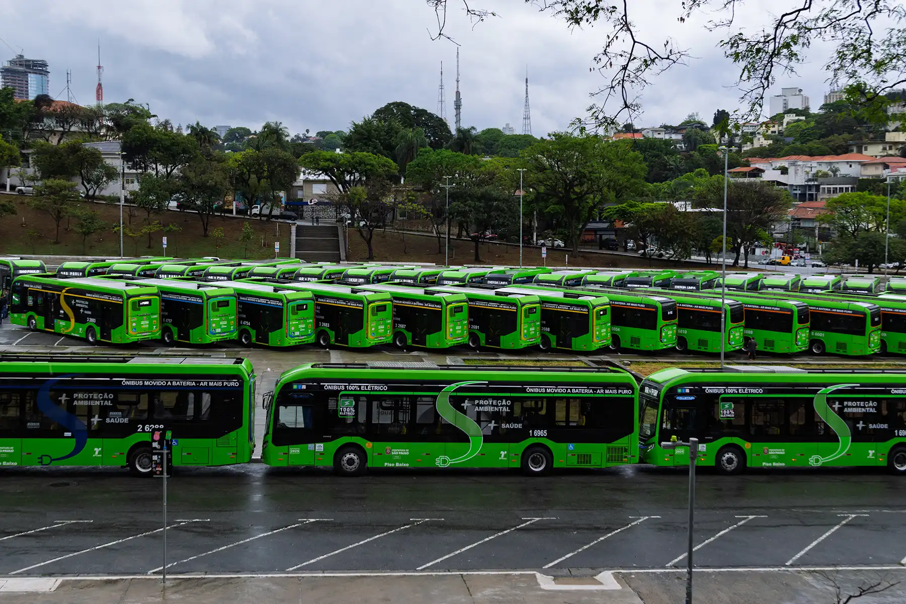 Novos ônibus elétricos BYD em SP