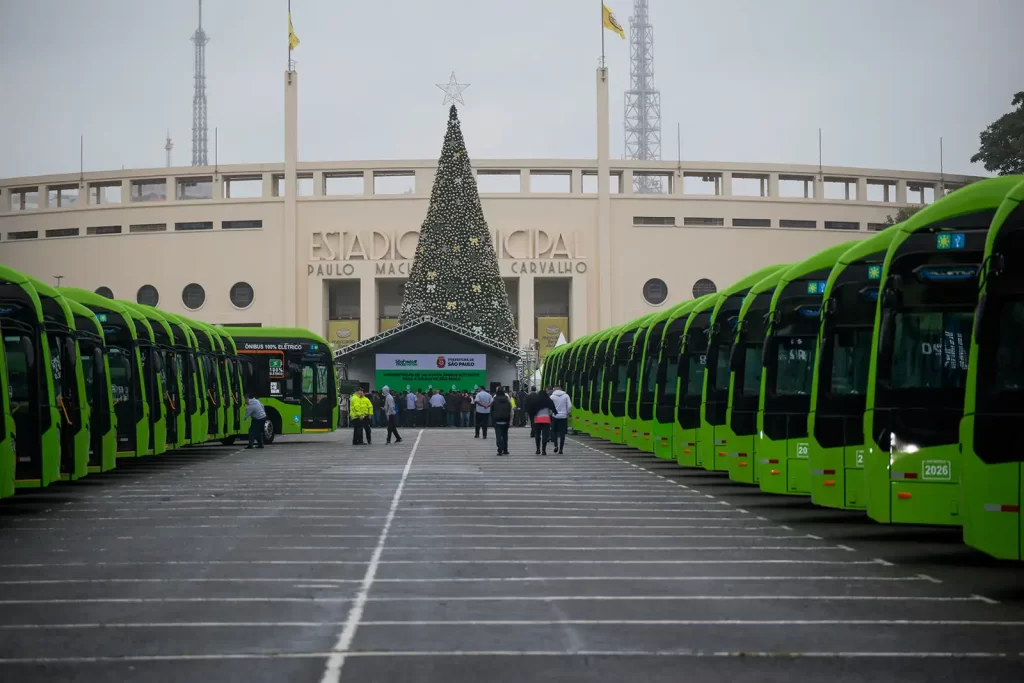 Ônibus BYD em São Paulo