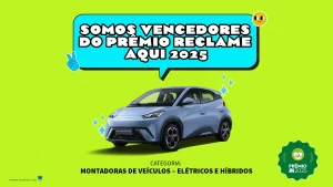 BYD Vencedora Prêmio Reclame Aqui de Qualidade