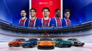 BYD e Denza são as novas parceiras automotivas oficiais do Paris Saint-Germain